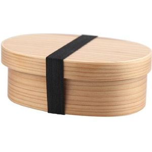 Japanse stijl Student Voedsel Bento Reizen Opbergdoos Milieuvriendelijke Servies Houten lunchbox kerstcadeau