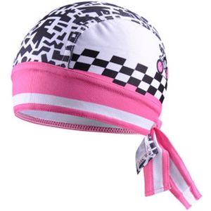 Bike Hoed Flexibele Fietshelm Cap Vrouwen Mannen Zwarte Fiets bandana piraten sjaal MTB Team Hoofdband Hoofddeksels Roze Zwart