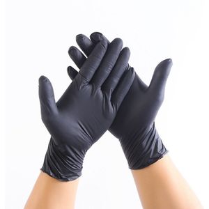 100 Stuks Wegwerp Latex Handschoenen Voor Huis Schoonmaken/Voedsel/Keuken/Rubber/Tuin Handschoenen Universeel Voor Links en Rechterhand Zwart Blauw
