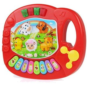 2 Soorten Farm Animal Geluid Kids Piano Muziek Speelgoed Muzikale Dieren Klinkende Keyboard Piano Baby Spelen Type Muziekinstrumenten