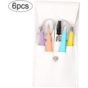 4/6Pcs Wenkbrauw Ontharing Pincet Rvs Wimper Clip Professionele Lash Tweezer Set Wenkbrauw Tang Tip Make-Up gereedschap