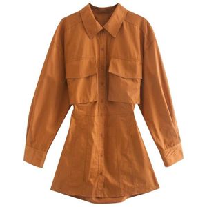 Kpytomoa Vrouwen Mode Met Zakken Geplooide Blouses Vintage Backless Elastische Trim Button-Up Vrouwelijke Shirts Blusas Chic Tops