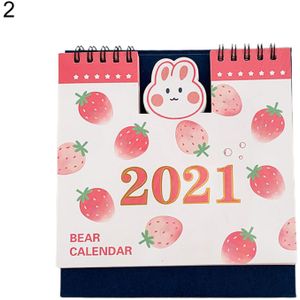Cartoon Dier Jaarlijkse Papier Kalender Dagelijks Scheduler Bureau Decor Planner