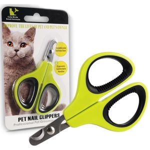 Teen Care Rvs Katten Klauw Nagelknipper Cutter Nagelvijl Draagbare Schaar Trim Nagels Geen Producten