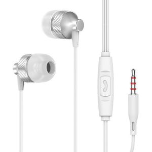 Bedrade Koptelefoon Bas Stereo Heavy Bass Hoofdtelefoon In-Ear 3.5Mm Bedrade Koptelefoon Metal Hifi Oortelefoon Met Microfoon Voor xiaomi Samsung