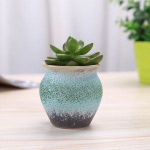 Stijl Keramische Bubble Glazuur Duim Bloempot Mini Vetplanten Bloempot Pocelain Bonsai Pot met een Gat Huis Tuin
