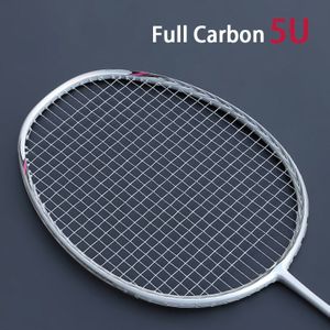 Professionele Carbon Badminton Rackets Padel Super Licht 5U Racket Met Snaren Tassen Carbon Racket Strung Gratis Grip