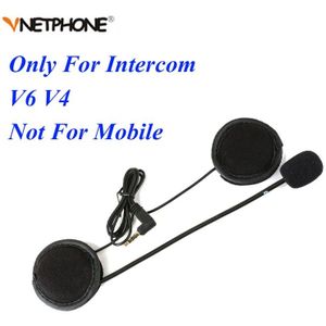 Vnetphone V6 intercom accessoires 3.5mm Jack Plug Oortelefoon Stereo Pak voor V6 V4 Motorfiets Bluetooth Intercom BT Interphone