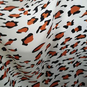 Stretchy Leopard Chiffon Jurk Stof Party Rok Kledingstuk Diy Naaien Tissue Stof