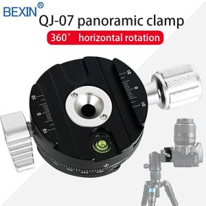 Bexin QJ07 Quick Release Clamp Camera Mount Clip Statief Plaat Adapter 360 Draaien Panoramisch Klem Voor Dslr Camera