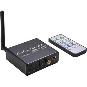 Aluminium Alloy Audio Dac Decoder Adapter Bluetooth-compatible 5.0 Receiver Amp U-disk Player Converter