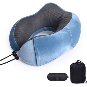 U-vormige Slapen Vliegtuig Kussen Cervicale Gezondheidszorg Beddengoed Traagschuim Nek Kussens Soft Travel Kussen Massage Nekkussen