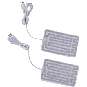 Een Of 2 Stuks 5-7V Carbon Fiber Verwarming Pad Usb Verwarming Film Elektrische Infrarood Koorts Warmte Mat winter Warm Arm Taille Warmte Handschoen