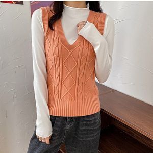 Basic Trui Vest Vrouwen Koreaanse Stijl School Dames Meisjes Mouwloze Gebreide Vest Zwart Wit Beige Roze Geel Blauw Top Vrouwelijke