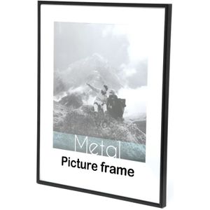 Diy Foto Frame Voor Muur Poster Frame Metalen 40X50 50X60 40X60 Wall Art Decoratieve Metalen Fotolijst, geen Glas En Zwart