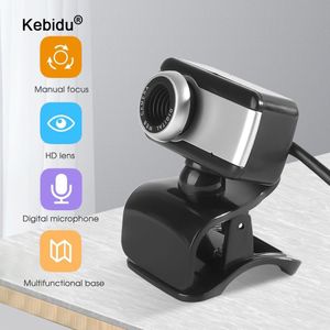 Kebidu Usb Webcam High Definition Web Camera Ingebouwde Microfoon Met Mic Clip-On Webcam Voor Skype Computer webcams