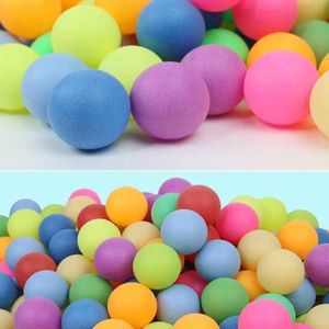 100Pcs 40Mm Training Pingpongballen Tafeltennis Bal Ballen Gekleurde Pp Plastic Willekeurige Kleur Ballen