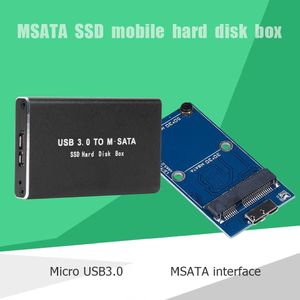 Mini Ssd Case Usb 3.0 Naar Msata Harde Schijf Behuizing Aluminium Externe Solid State Disk Caddy Box Ondersteuning 30*30 50*30 Msata