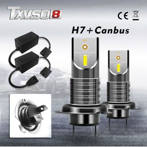 TXVSO8 H7 Led Canbus Mini Verlichting Voor Auto 55W/Lamp Universele Diode Lampen 6000K Super Heldere koplamp Voor Auto 26000LM