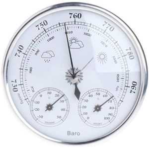 Wandmontage Huishouden Barometer Thermometer Hygrometer Weerstation Opknoping 2 Kleur