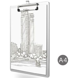 A4 Aluminiumlegering Schrijven Clip Board Antislip Bestand Hardboard Papier Houder Kantoor School Briefpapier Leveringen