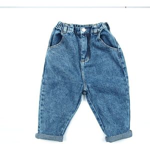 1 2 3 4 5 6 jaar Eenvoudige Baby Jongens Jeans Mode Effen Kleur Rechte Cowboy Broek Peuter Kids denim Broek Lente Herfst