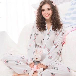 Moederschap Pijamas Lente Herfst Voeden Pak Vrouwen Pyjama Moederschap Pak Lange Mouwen Verpleging Nachtkleding Borstvoeding Kleding