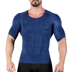 Mannen Afslanken Shaper Houding Vest Mannelijke Buik Buik Voor Corrector Compressie Body building Fat Burn Borst Shirt Corset