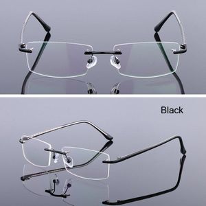 Iboode Ultralight Legering Randloze Business Bril Klassieke Mannen Vrouwen Frameloze Clear Lens Brillen Unisex Platte Spiegel Spektakel