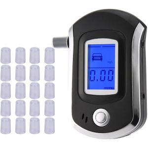 AT6000 Alcohol Tester Met 21 Mondstukken Professionele Digitale Adem Blaastest Met Lcd Dispaly Bafometro Alcoholimetro Df