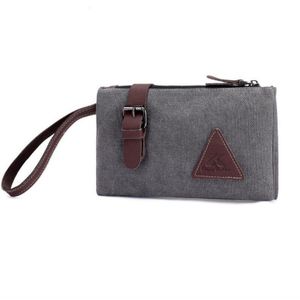 Tij Canvas Mannen Clutch Grote Capaciteit Envelop Tas Hand Grab Bag Tij Eenvoudige Mode Toevallige Portemonnee Telefoon Tas kaart Tassen CZ06