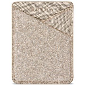 Lijm Mobiele Telefoon ID Credit Card Holder Vrouwen Mannen Sticker Pocket Glitter Wallet Case Kaarthouder Fit Meest Telefoon Tas pouch