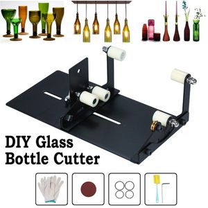 Glazen Fles Cutter Upgrade Versie Vierkante &amp; Ronde Diy Glas Snijmachine Voor Snijden Wijn Bier Whiskey Glazen Acces Tool kit