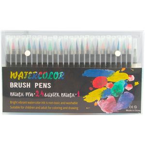 Water-Kleur Borstel Pennen Met Zachte Flexibele Borstel Tips Kunstenaars Schilderen Markers Water Oplosbare Inkt Hervulbare Water Blending Brush