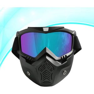 1Pc Outdoor Goggles Masker Off-Road Uitrusting Afneembare Masker Helm Goggles Voor Mannen Tieners Vrouwen