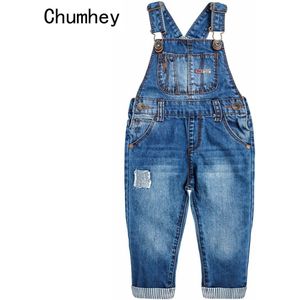 1-6T Baby Jongens Overalls Katoen Denim Jeans Peuter Bib Jarretel Pocket Jumpsuit Jongen Broek Kids Kleding bebe Kleding