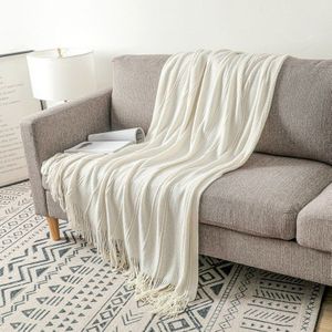 Nordic Gebreide Gooi Draad Deken Op Het Bed Sofa Travel Tv Dutje Dekens Zachte Handdoek Bed Tapijt