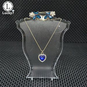 Mini Size Hanger Sieraden Display Rack Zwart Wit Clear Hals Buste Oorbel Houder Set Stand