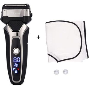 3D Triple Drijvende Scheermes Elektrisch Scheerapparaat Mannen Usb Oplaadbare Scheren Baard Trimmer Led Display Gezichtsverzorging Scheerapparaten Droog Nat
