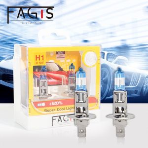 Fagis 2Pcs H1 H7 12V 55W Lampen Super Heldere Witte High Power Auto Koplampen Grootlicht Lamp dimlicht Auto Halogeenlamp