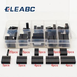 Dubbele Rij Dupont Kit 1P/2*2/2*3/2*4/ 2*5/2*6/2*7/2*8/ 2*9/ 2 * 10Pin Behuizing Plastic Shell Terminal Jumper Draad Connector Set
