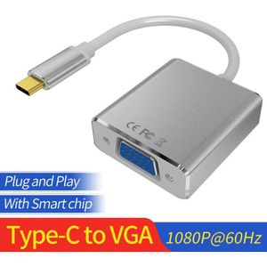 Usb C Naar Vga Converter Kabel 1080P USB3.1 Type C Naar Vga Adapter Voor Macbook Pro Chromebook Pixel S8 s9 Note 8