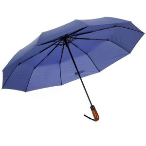 Leodauknow Wind Slip Opvouwbare Automatische Paraplu Auto Luxe Grote Winddicht Lederen Handvat Paraplu Regen Voor Mannen