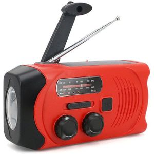 2000Mah Solar Radio Am/Fm Weer Radio Multifunctionele Draagbare Emergency Radio Met Led Zaklamp Zonne Mobiele Power Radio