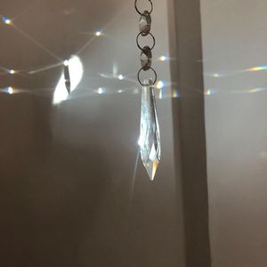 63mm Helder Kristal Kroonluchter Lamp Verlichting Druppels Hanger Prisms Opknoping Glazen Prisma Onderdelen Suncatcher Home/Huis Decor 12 stuks