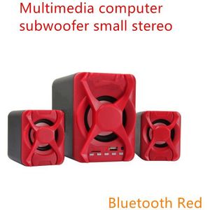 Mobiele Telefoon Bluetooth Draagbare Combinatie Speaker 3D Stereo Subwoofer Pc Speaker Subwoofer Muziek Dj Notebook Tv Usb Speaker