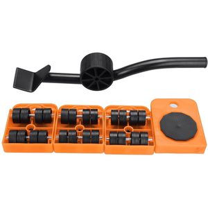 5Pcs Meubels Lifter Sliders Kit Zware Meubels Roller Bewegen Tool Set 1 Wiel Bar Mover Apparaat Set Meubels Lifter