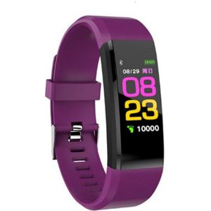 115 Plus Armband Gezondheid Armband Hartslag Bloeddruk Smart Band Waterdicht Fitness Tracker Smart Band Horloge Mannen Vrouwen 1EH