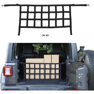 Kofferbak Mesh Bezel Netto Cargo Bagage Voor Jeep Wrangler Jk Jl 2007-19 Zwart Diy Auto Accessoires