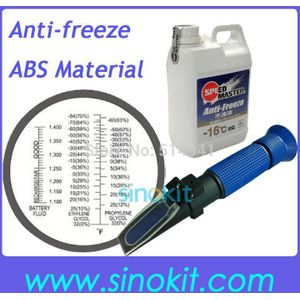 Goedkope ABS Materiaal Hand gehouden Antivries/Batterij Blue Grip Refractometer P-RHA-100ATC